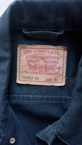 Chaqueta Jean Negro Levis Original