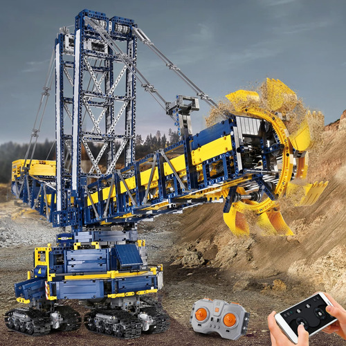 Kits De Construcción De Excavadora Con Rueda De Cubo Mould K