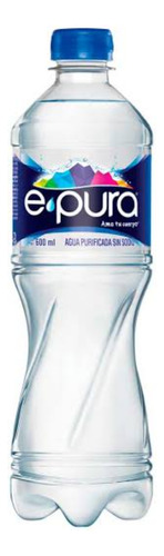 Agua Purificada Epura 600ml 8 Piezas 