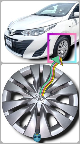1 Polvera Rin De Acero Toyota Yaris Core Pintura Original (Usado)