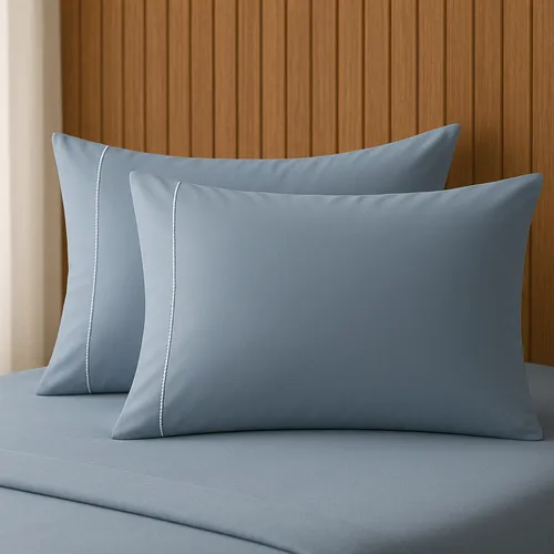 2 Fronhas Avulsas Percal 600 Fios 100% Algodão Ponto Palito