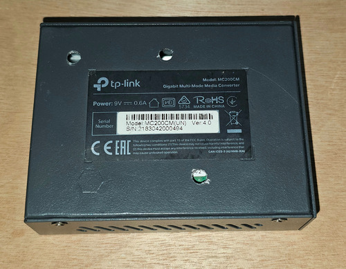 Tp-link Mc200cm Ethernet Convertidor Multimedia (Usado)