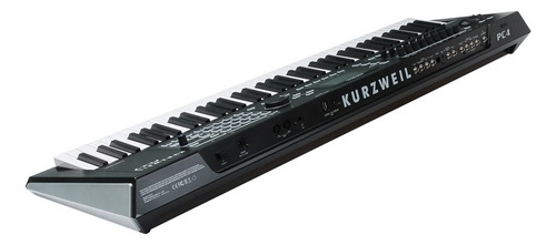 Piano Digital Kurzweil Pc4-7 Workstatiom 76 Teclas Pesadas Cor Preto