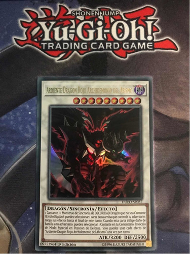 Ardiente Dragón Archidemonio Abismo Yu-gi-oh! Original Konam