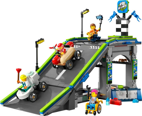 Lego Sem Limites: Pista De Rampa Para Carros De Corrida 60460