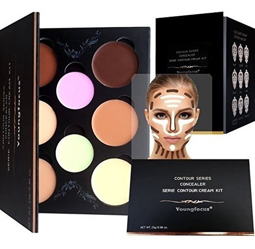 Crema Contorno De Kit De Maquillaje Paleta De 8 Colores Cosm