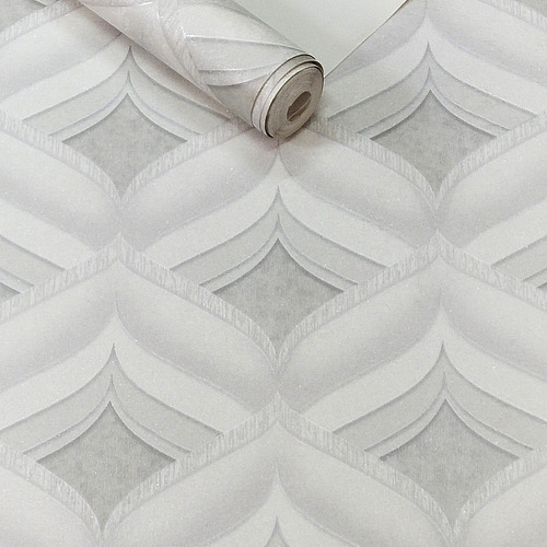 Imagem 5 de 8 de Papel De Parede Vinílico Moderno Alto Relevo Glitter + Cola