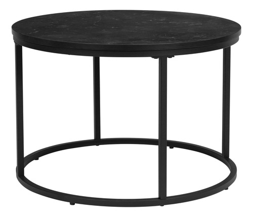 Ball & Cast Side End Table, 23.25 Dia, Black