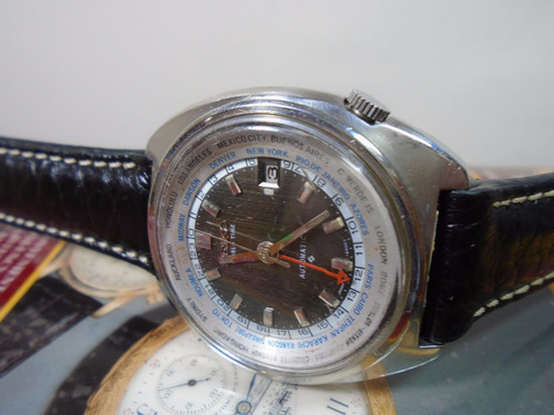 Relógio Seiko Word Time Hora Mundial Gmt Cálibre 6117 6400