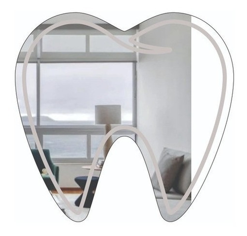 Imagem 1 de 5 de Espelho Decorativo Profissões - Dentista - 60x63 Cm