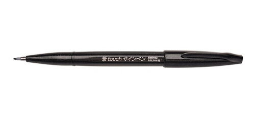 Pentel Fude Touch Sign Pen, Black, Felt Pen Like Brush