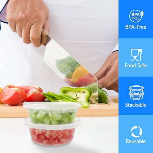 Recipientes Reli. Deli Con Tapas (25 Juegos) 8 Oz De Recipie