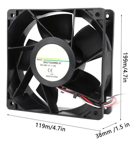 24v Ventilador 28.8w 4800rpm Inversor Alto Flujo De Aire Dc