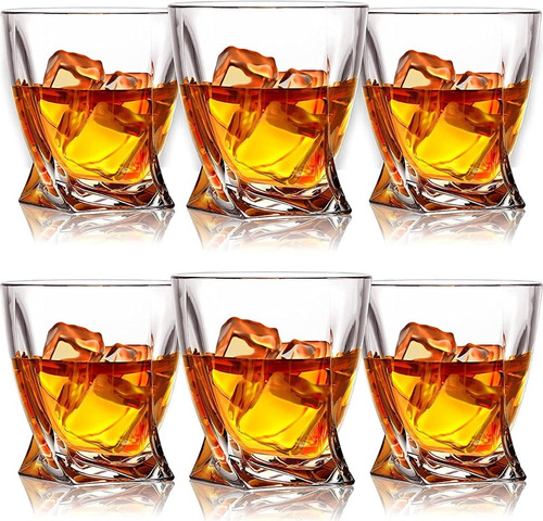 Copas De Cristal Twisted Para Whisky Importados