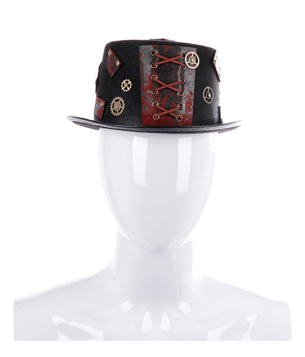 Aplicable A Sombrero De Copa Gótico Steampunk Vintage Con