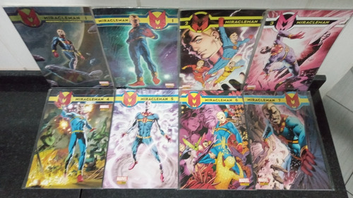 Lote 7 Hq Miracleman + Capa Metalizada Nº 1 Panini Rjhm