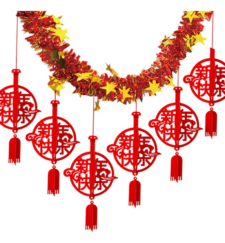 2025 Ano Novo Chinês Banner Porta Cortina Ornamento