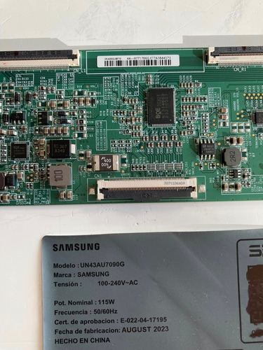 Tarjeta Placa Tcon T-con T Con Televisor Samsung Un43au7090g (Usado)