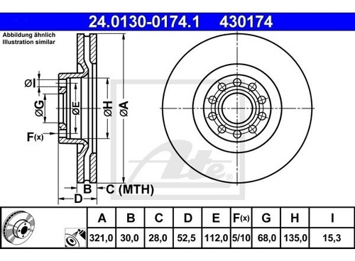 Discos Delanteros Audi A6 Sedan 2000 4.2 Q 295hp Ate Par