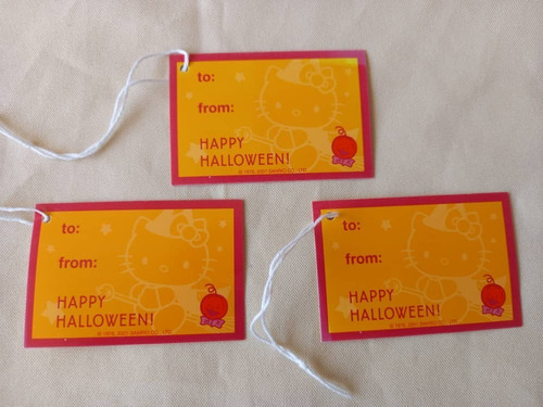 Mini Tarjetita - Happy Halloween ! To: / From: Leer Datos