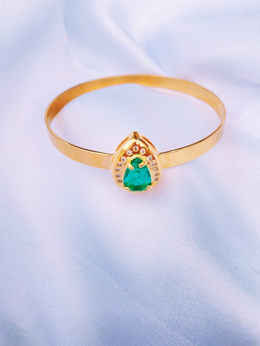 Imagem 3 de 5 de Pulseira Bracelete Turmalina Gota
