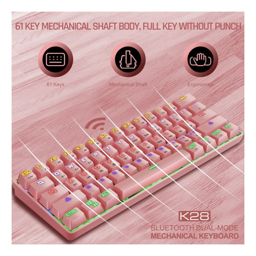 Leaven K28 Bluetooth Dual Mode Mechanical Keyboard