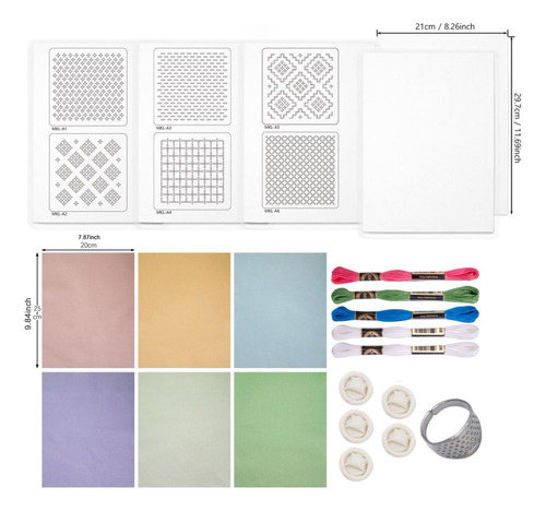 Kit De Set De Material De Hilo De Agua Bordado Soluble En A