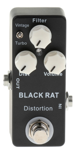 Black Rat Distortion Pedal De Efectos De Guitarra True