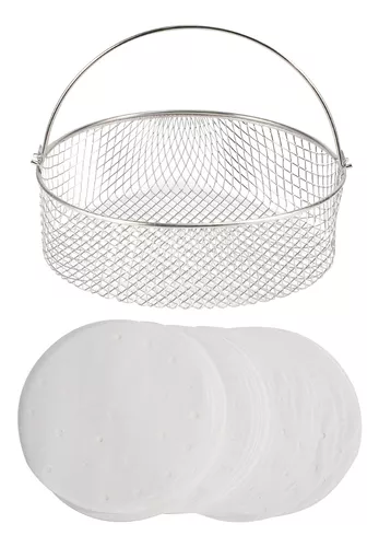 Air Fryer Basket For Mesh Steamer Basket For Ninja Foodi 6.5, 8Qt