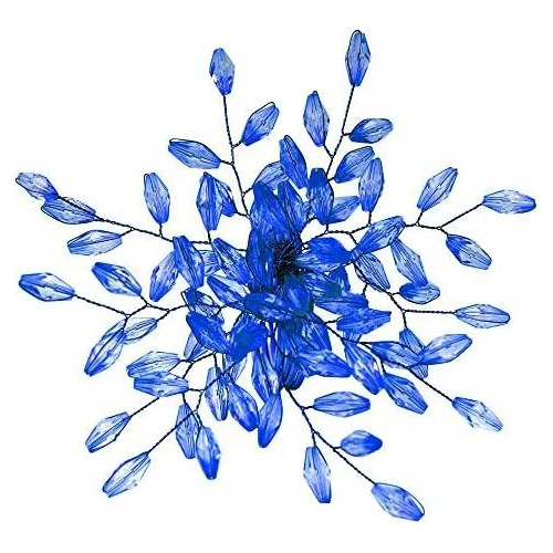Set De 12 Servilleteros Diseño Flor Azul De Prederia