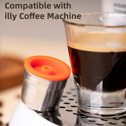 Ba Taza De Café, Cápsula Illy, De Acero Inoxidable,