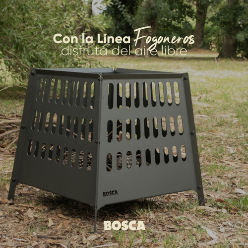 Fogonero Brasero Firepit 500 Bosca Armable Cuadrado Parrilla