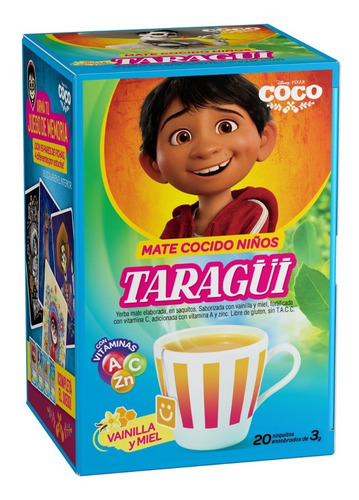 Imagen 4 de 5 de Mate Cocido Taragüi Niños 20 Saq X 8 Unidades