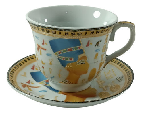 Una Taza Y Un Plato -te/cafe/ De Egipto Importado-egipcio