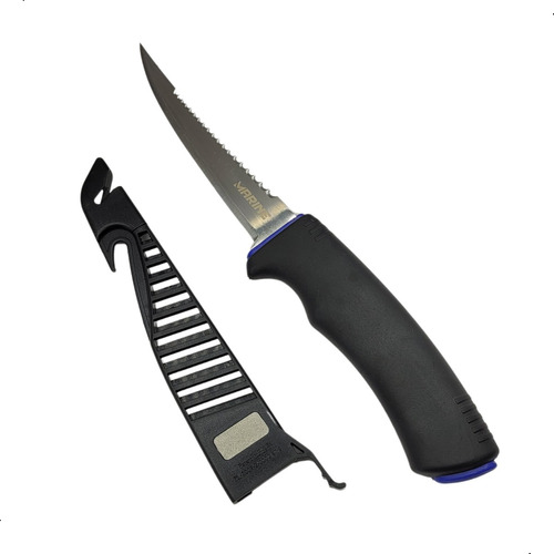 Faca Fileteira Afiador Bainha 4  Ms-fk05 Fillet Knife Marine