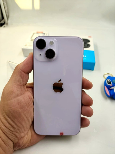 Iphone 14 De 128 Gb Usado Roxo Com Kit Completo E Chaveiro Roxo (Usado)
