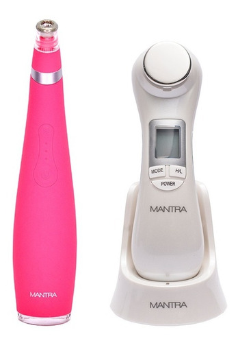 Imagen 1 de 6 de Combo Masajeador Facial 6 En 1 Ultrasonido + Microdermoab