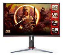 Comprar Monitor Gamer Curvo 27  Aoc C27g2z, Fhd 240hz 0.5ms 300 Nits