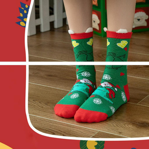 Calcetines De Navidad De 4 Estilos Para Mujer, Calcetines