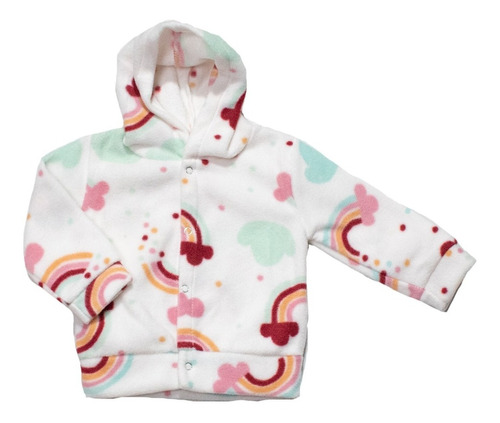 Campera Micropolar C Capucha Para Bebes