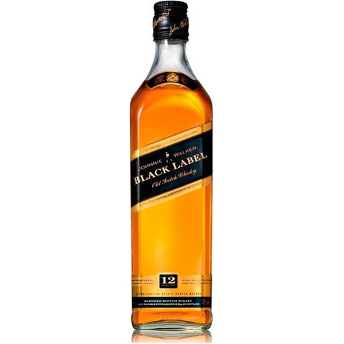 Whisky Johnnie Walker Black Label Etiqueta Negra 1 L.