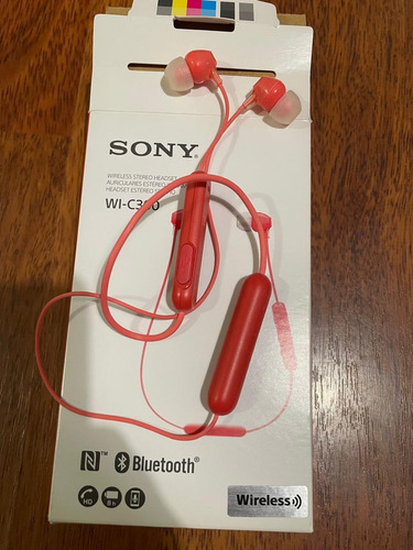 Auriculares In-ear Inalámbricos Sony Wi-c300 Rojo (usado)