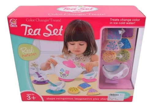 Juego De Te Y Masitas Cambia De Color 1757155 Color Rosa