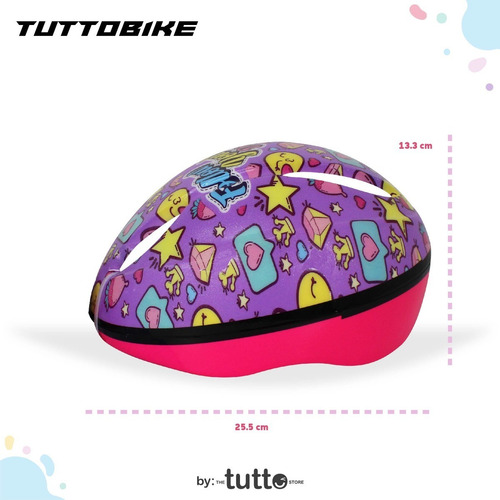 Combo Casco Rodilleras Infantil Glam Girl Follow Your Dreams