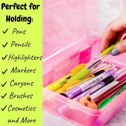 Mr. Pen- Pencil Box, 2 Pack, Assorted Color, Pencil Case For