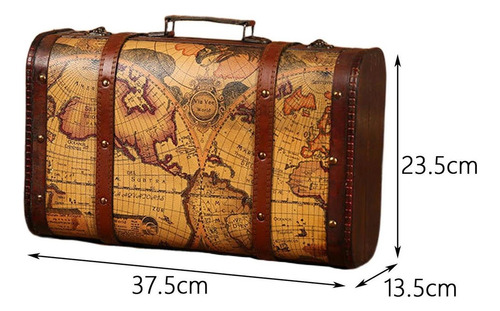 Maleta Vintage Con Asa, Cofre Decorativo, Maletas