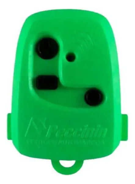 Controle Remoto Peccinin TX 3C Verde Portão Eletrônico 12V 433MHz 100m