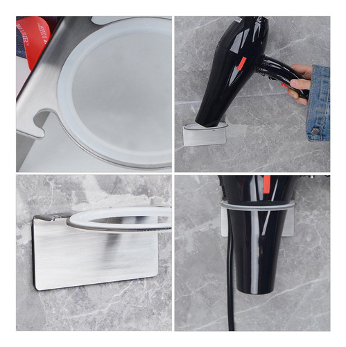 Soporte Para Secador De Pelo Montado En La Pared