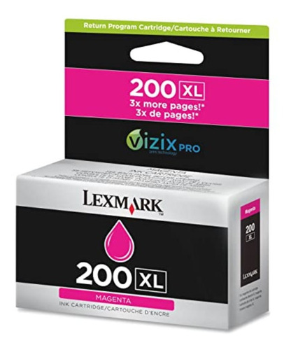 Cartucho Lexmark Referencia 200 Magenta Original 