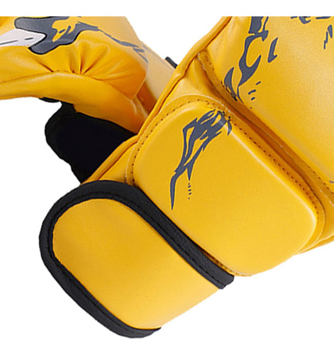 Di Luvas De Boxe De Meio Dedo, Luvas De Kickboxing Com